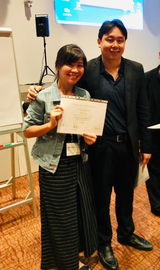 Tracy Ong Hui Jing with Adam Khoo, Award Winning Entrepreneur